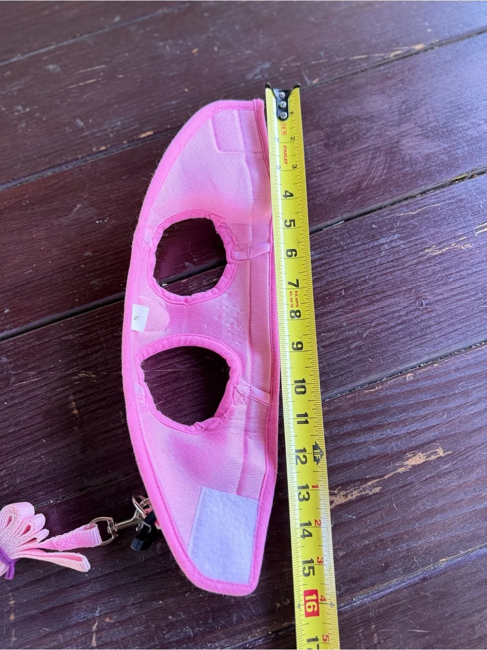 Pink Mesh Dog Harness and Leash Set - Size Small